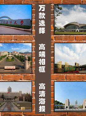 山东省名校青岛风景装饰挂海报