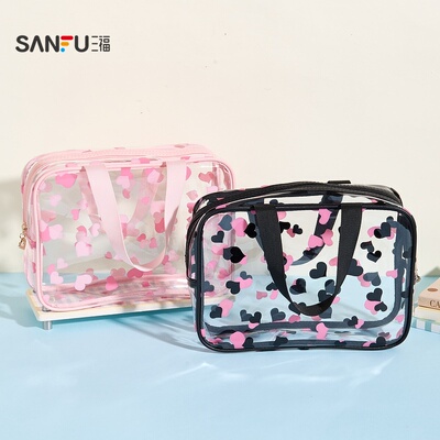 秀色物语透明印花洗漱包 501951