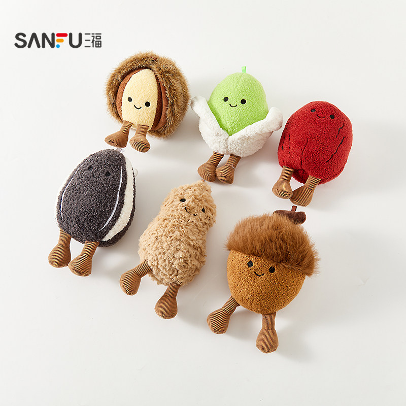 三福潮酷掌中宝美食公仔 趣味可爱卡通创意潮流毛绒玩具854275