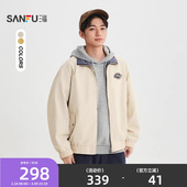 宽松外套上衣518618 双面穿派克夹克男休闲美式 三福2026春季 新款