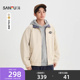 宽松外套上衣518618 双面穿派克夹克男休闲美式 三福2026春季 新款