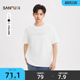 打底衫 t恤男英文字母都市宽松圆领半袖 521162 短袖 三福2026夏季