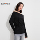 修身 三福女春季 法式 单衣 外穿上衣504760 蕾丝挂脖荡领打底衫