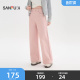 子女装 三福粉色牛仔裤 潮流宽松阔腿直筒长裤 春季 517326 2026年新款