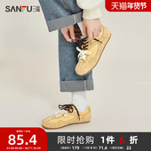 女鞋 三福低帮板鞋 839140 双鞋 带德训鞋 女春季 学院运动风时尚