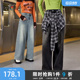 女装 三福牛仔裤 设计感可拆搭片宽松直筒阔腿裤 春季 504875 2026新款
