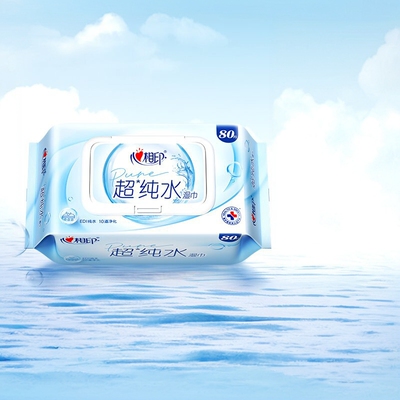 三福 心相印超纯水湿巾80抽 512936