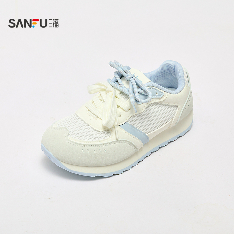 三福板鞋女秋季趣味逗少女韩系校园低帮双鞋带时尚女鞋845259