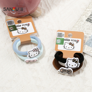 三福豹纹凯蒂猫细圈发束3个 俏皮可爱发饰配饰发圈头饰847907