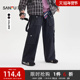男士 可拆飘带工装 休闲裤 三福2025冬季 多口袋宽松长裤 510102
