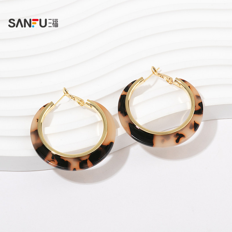 三福都市豹纹圈环一对 时尚流行个性首饰配饰耳环耳饰848129,饰品/流行首饰/时尚饰品新,耳环,淘宝优惠券,粉丝福利购,淘宝优惠卷