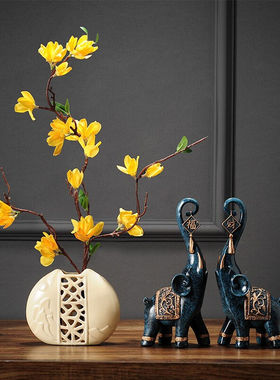 帕美居鹿摆件家居客厅装饰品电视柜酒柜玄关创意新中式办公室工艺