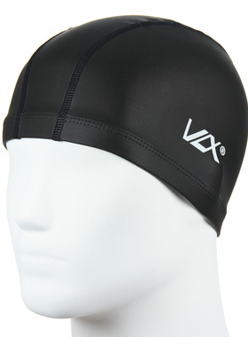VLX 纯色硅胶涂层Ultra Pace Cap弹性不紧绷舒适游泳帽 712001