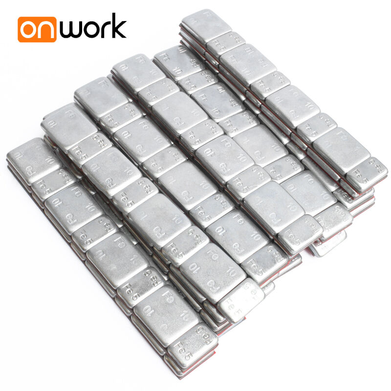 onwork轮胎平衡块粘块配重块粘贴式钢制(4*5g+4*10g=60g)一盒装50