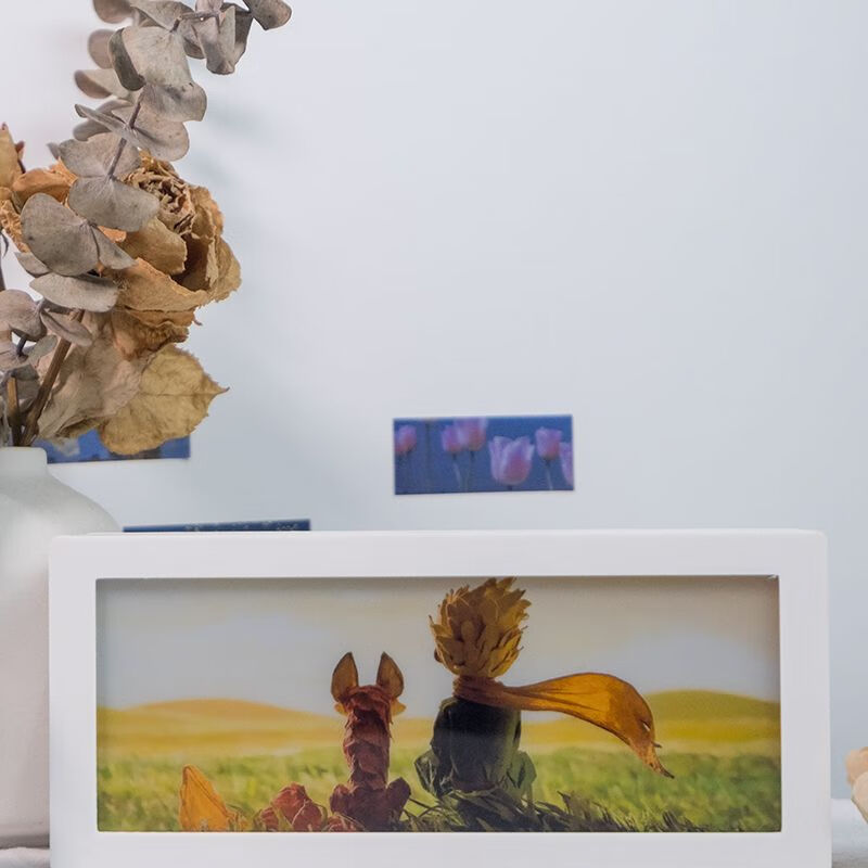 OQB灯光画小王子落日小夜灯周边摆件卧室充电伴睡灯氛围台灯拍拍