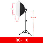 YONGEERLED摄影灯补光桌面三色温摄影棚柔光直播拍摄室内常亮灯RG