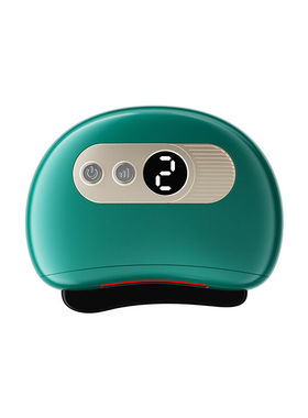 便携式砭石刮痧仪电动恒温加热按摩刮痧器双边红光深层砭石款绿色