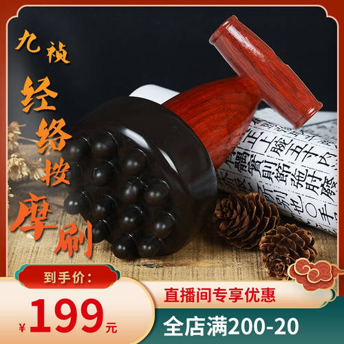 善缘居砭石电热按摩刷经络疏通仪刮痧家用太极球刮痧器扶通背阳罐