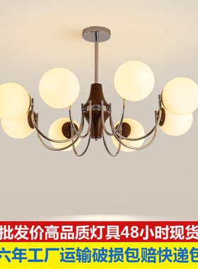 法式中古魔豆铁艺枝型客厅吊灯