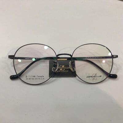 皇家乐园眼镜架 ZEROXCLUB/皇家乐园时尚超轻新B钛配镜架ZX-65138
