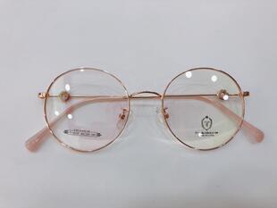 实体店专柜 希伯莱眼镜架 希伯莱钛时尚超轻圆架眼镜架 T-15191