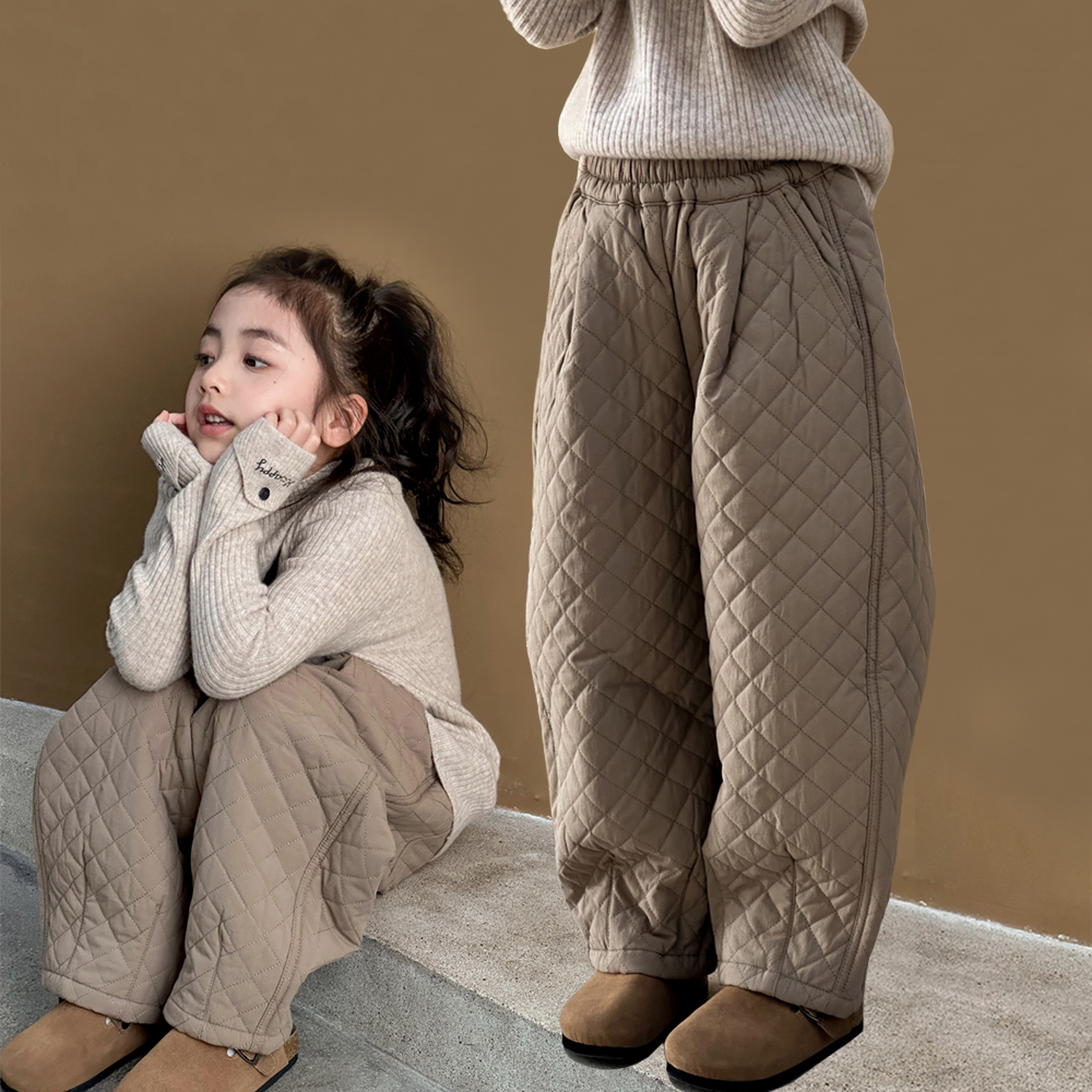 女童长裤裤子小红鱼保暖