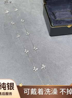 十一只蝴蝶项链纯银女