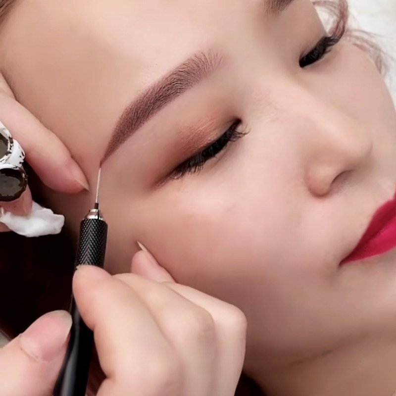 正品匠心美知秀纹绣针片手工打雾神针圆三圆五收口针纹绣雾眉色料
