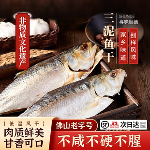 寻味顺德特大三泥鱼风干三黎鱼干大鲥鱼干干货广东特产非晒咸鱼干