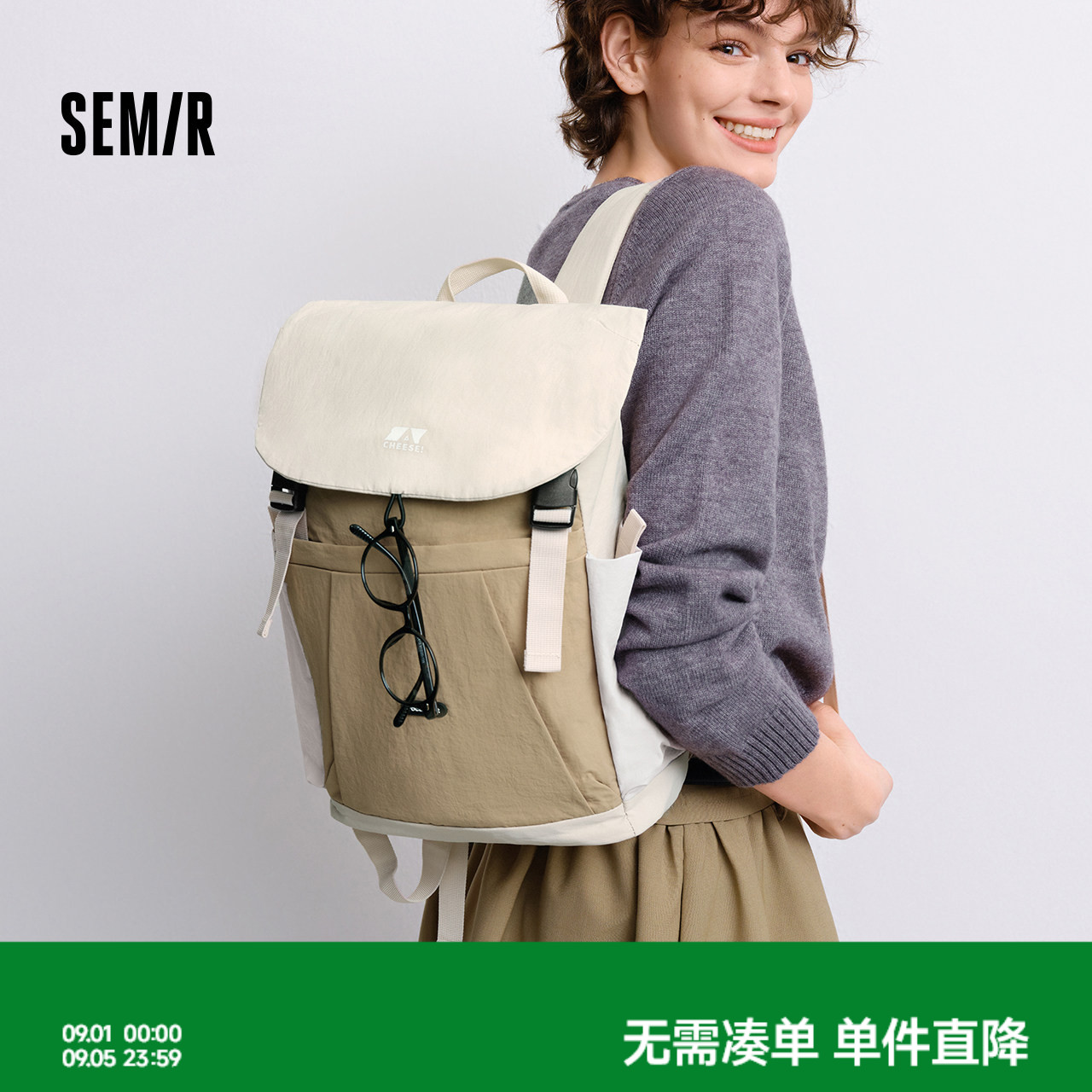 森马书包电脑背包大容量双肩包男图片