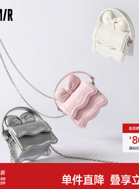 森马包包女小方包miu系蝴蝶结手提包mini单肩斜挎包2025新款甜美