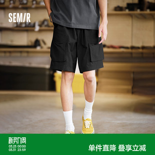 休闲直筒五分裤 森马工装 2024新款 男夏季 男百搭 短裤