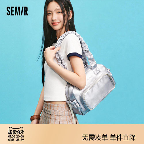 森马时尚精致手提单肩通勤痛包女