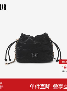 森马包包水桶包女2024新款新中式单肩包洋气斜挎包时尚流行链条包
