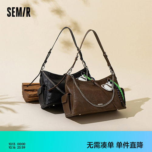 森马包包女托特包多口袋工装