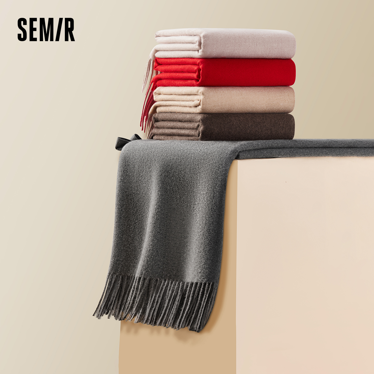 森马围巾男2024秋冬新款韩系