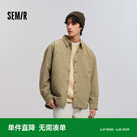 森馬復(fù)古戶(hù)外工裝外套長(zhǎng)袖襯衫男