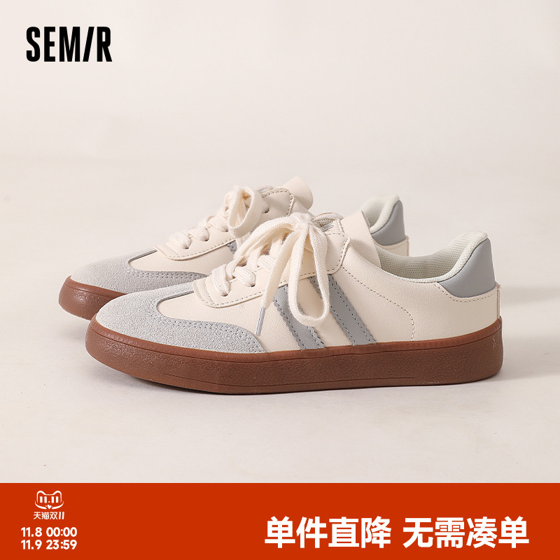 Semir板鞋2025夏季百搭鞋女配裙