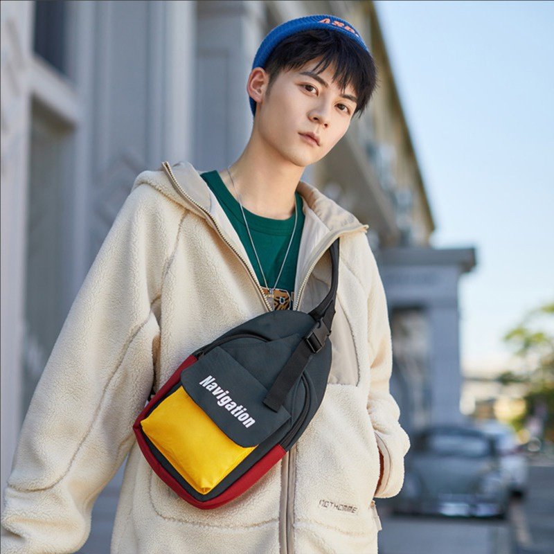 【双11预售】森马男士单肩斜挎包新款胸包百搭ins时尚潮流女腰包