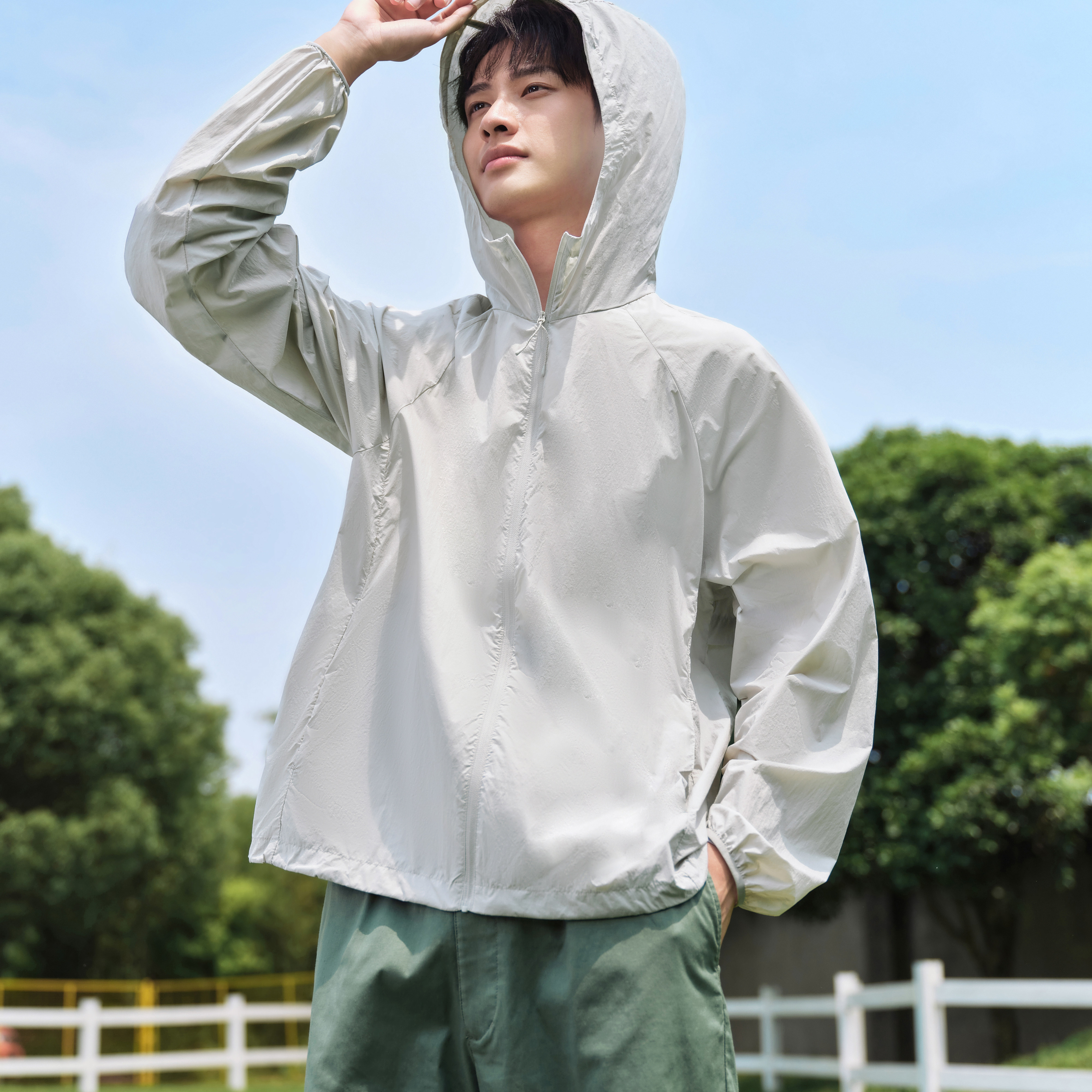 森马防晒衣男生夏季新款防晒服轻透气情侣防紫外线户外轻量防晒服