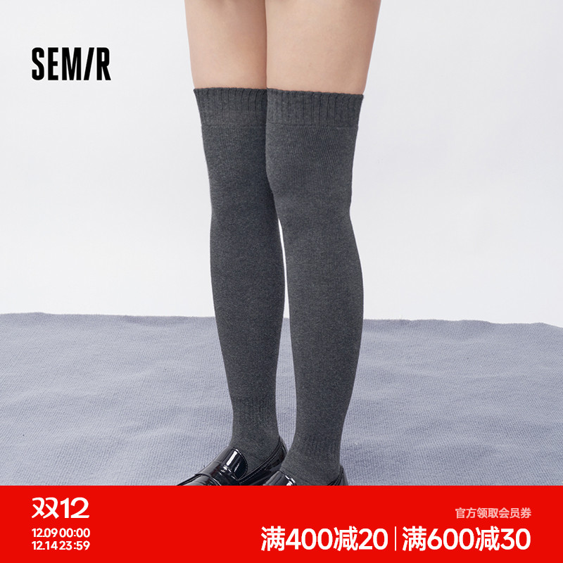 森马袜子女秋冬女长袜学生小腿袜