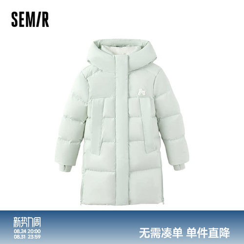中长款连帽羽绒服，防水防油防污