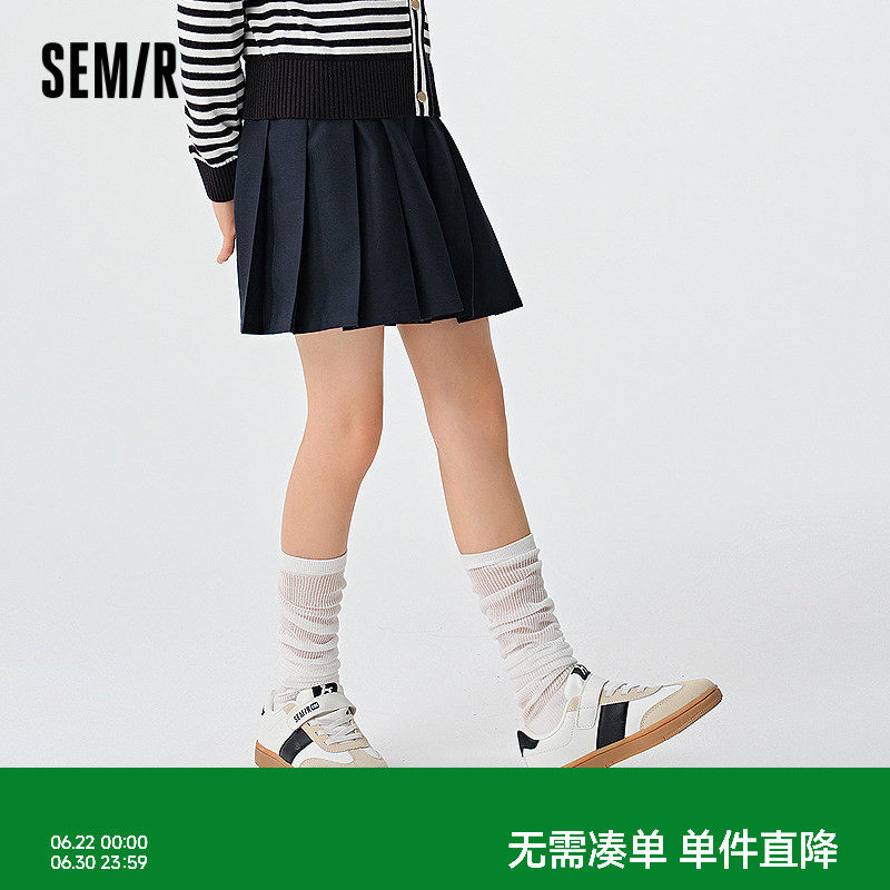 森马儿童短裙2025新款学院风百褶裙春季运动网球裙女童裙子百搭潮