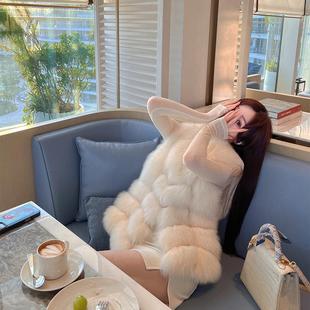 白富美皮草背心女冬 sa@lom 暖和 本 Winema晓雪 显瘦版 Yves