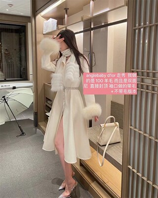 大衣长款收腰女神范外套