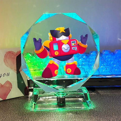 荒野乱斗周边瑟奇莫提斯卡通立牌手办发光水晶摆件送朋友生日礼物