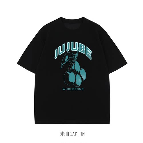 潮牌纯棉字母印花短袖T恤男