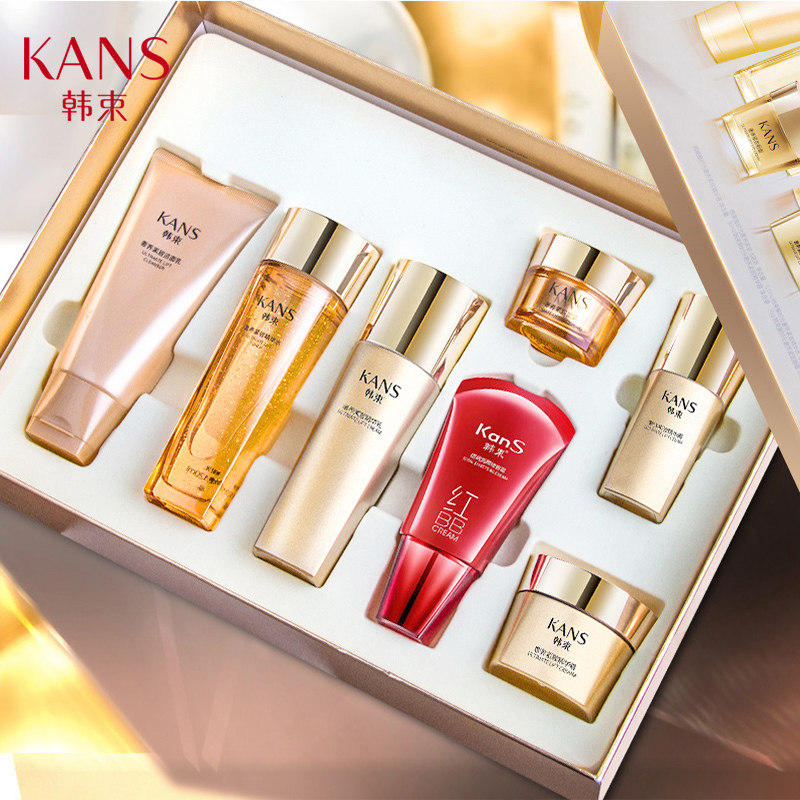 韩束聚时光护肤品套装女保湿水紧致淡细纹化妆品官方旗舰正品全套