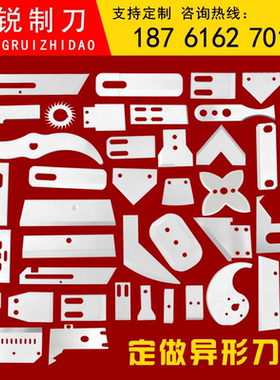 定做异形刀片白钢刀非标不锈钢食品长条刀具齿形刀高速钢圆刀定制