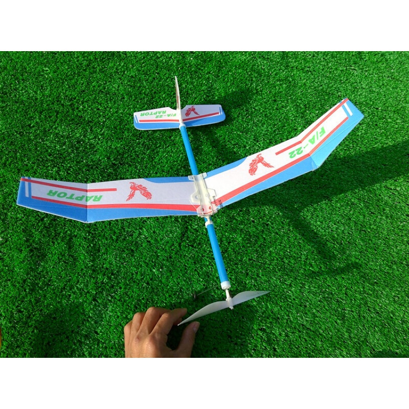 Raptor Rubber Band Power Model Model Light Knight Lắp ráp Hàng không đàn hồi Power Glider Model - Mô hình máy bay / Xe & mô hình tàu / Người lính mô hình / Drone mô hình xe tăng bằng giấy